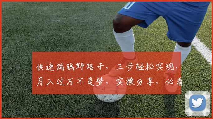 快速搞钱野路子，三步轻松实现，月入过万不是梦，实操分享，必看